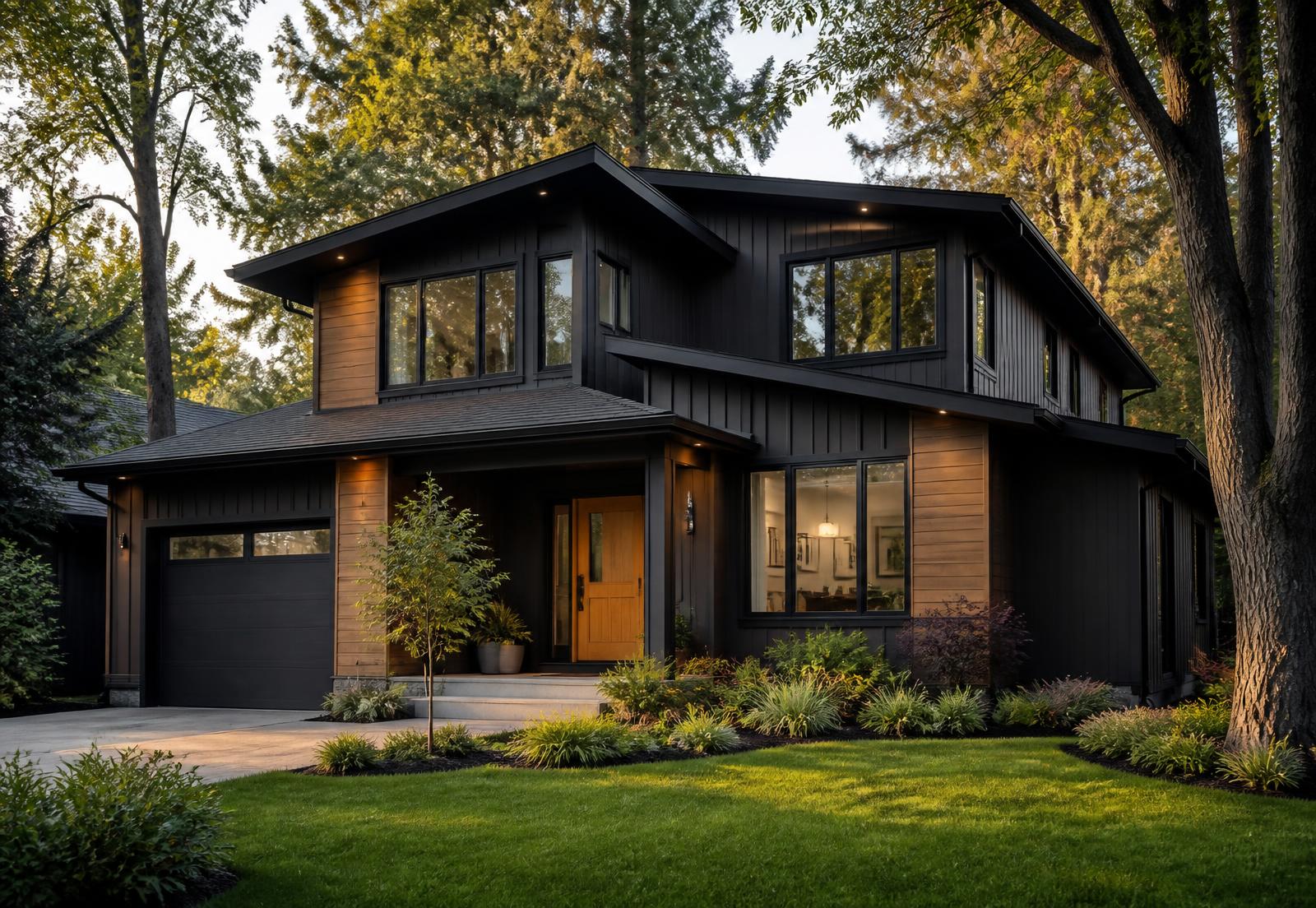 42 Ashgrove Lane, a two-storey rental home at golden hour